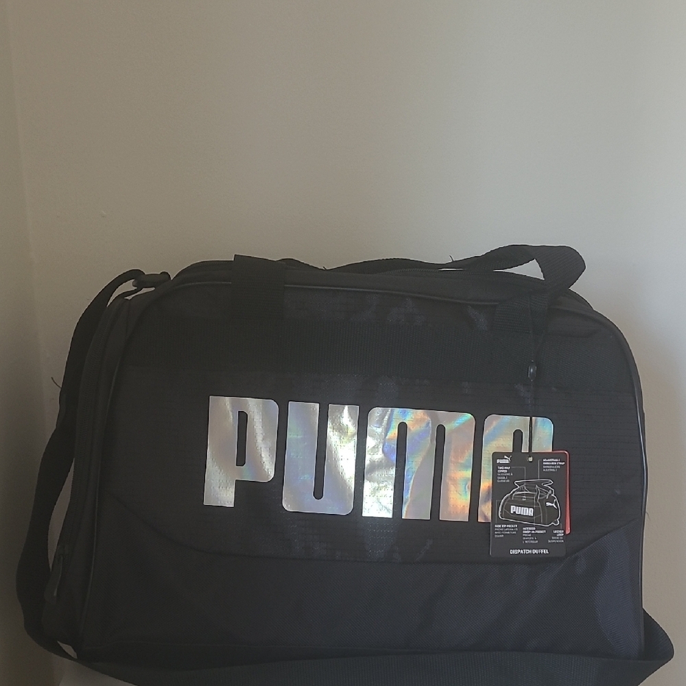 Puma Black Unisex Gym Bag